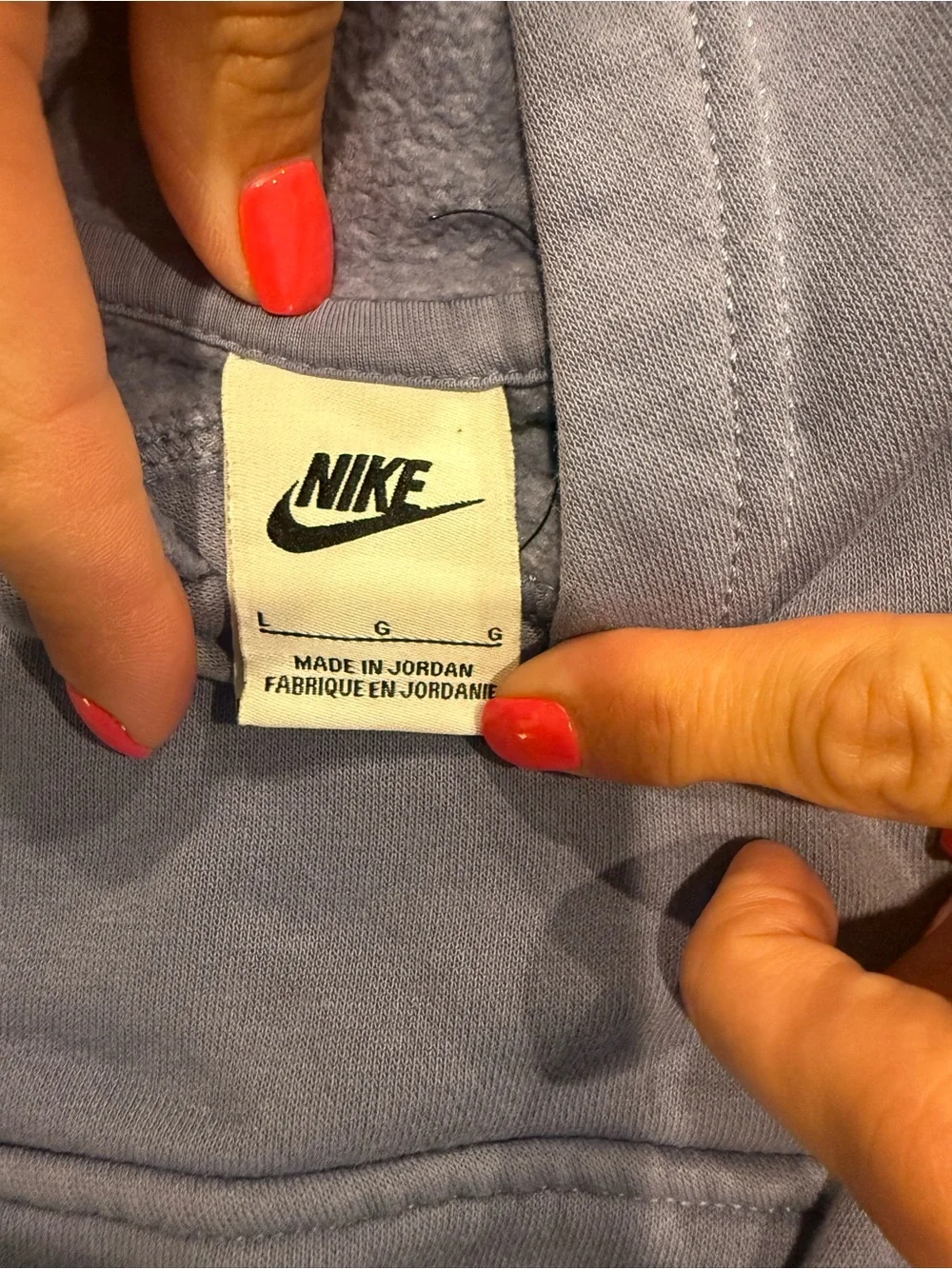 Nike Lavender/Purple Kids Hoodie Sweatshirt